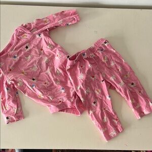 GAP Pink Kids llama Set with Playful Print 3-6 months